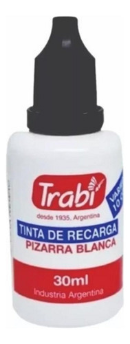 Tinta Para Marcador Pizarra Recargable 30ml Negro Trabi X 3 Negro