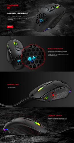 Mouse Gaming Havit Gamenote Ms1022 Rgb| 8 Botones 1.6mts Usb