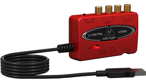 Behringer Uca222 Interfaz Audio Usb 2 Entradas 2 Salidas