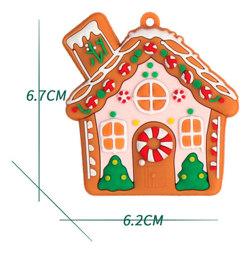 F 16 Peças De Decoração De Natal Christmas Wooden Hollow Hou