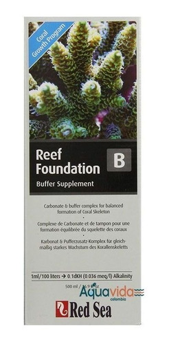 Red Sea Reef Foundation B (alk) 500ml Para Acuarios Marinos