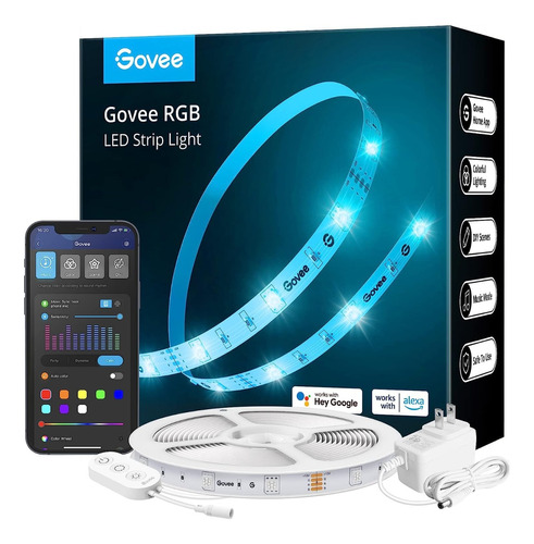 Govee Rgb 5 Metros Tira Led Wifi Compatible Con Alexa Google