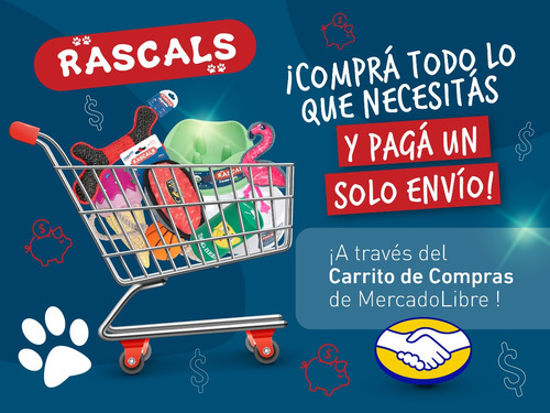 Juguete Para Perro Vinilo Rama Chica Con Sonido Rascals