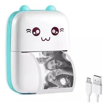 Comprar Mini Impresora Térmica Portatil Celular Bluetooth Bolsillo Color Celeste