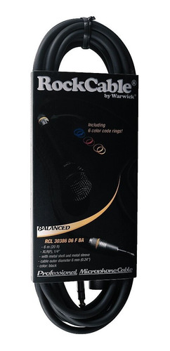 Imagen 3 de 10 de Cable Warwick Rockcable Canon-plug 6m