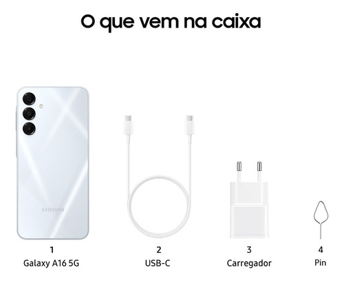 Teléfono Celular Samsung Galaxy A16, 256 Gb + 8 Gb De Ram, Cámara De Hasta 50 Mp, Pantalla 6.7, Nfc, Ip54, Batería Gris De 5000 Mah