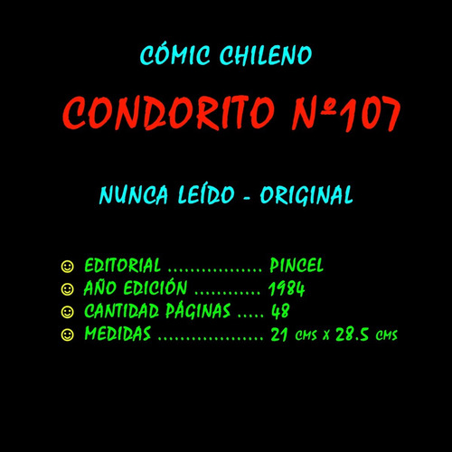¬¬ Cómic Condorito N° 107 / Nunca Leído / Año 1984 Zp