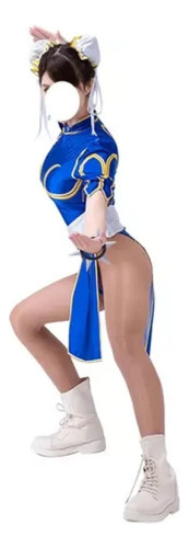 Lhy Traje De Cosplay Sexy De Chun Li Para Mujer De