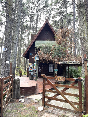 Venta Cabaña 3 Dormitorios Altillo, Patio Y Parrilla Pleno Pinar Lucila Del Mar