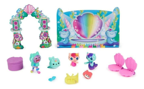 Gabby's Dollhouse Mermaid-lantis 4 Figure Set Sirenalantis