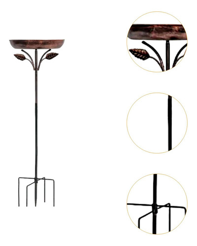 Herramienta De Jardinería De Baño De Pájaros De Metal,