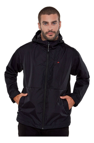 Campera Hombre Impermeable Capucha Comoda Viggo Montagne