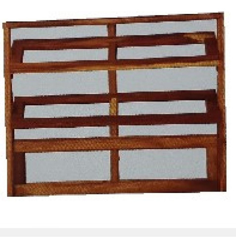 Vitrô Basculante De Madeira Imbuia Reto 1,20 X 0,80 Wt