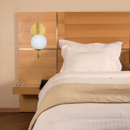 Arandela Luminária Quarto Globo 12 Cm Moderno Preto Fosco