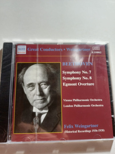 Cd: Beethoven - Weingartner - Symphony 7 & 8