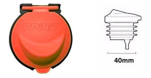 Pico Tapa Tapon Cebador Termo Spinit 40mm Agente Oficial