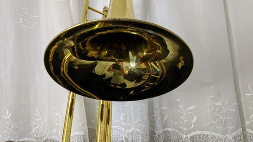 Trombone Sib Weril F670 Longo Pistos - Completo Dourado -