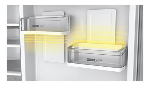 Imagen 6 de 6 de Heladera inverter no frost Whirlpool WRE57K2 inox con freezer 443L 220V