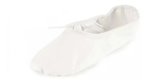 Imagen 4 de 4 de Zapatillas De Ballet Piel Media Punta Blanco O Rosa