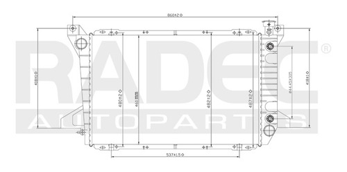 Radiador Ford F-150 1985 1986 1987 ...1994 1995 1996 1997