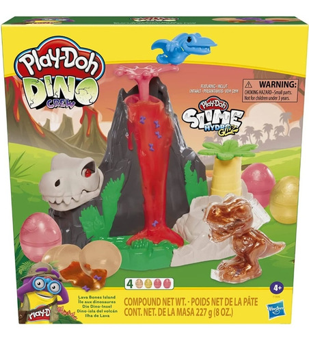 Play-doh Dino Isla Del Volcan, Dino Isla De Lava