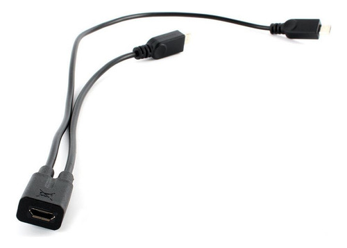 2 Cable Micro Usb, Cable De Extensión Divisor De A 2 ,