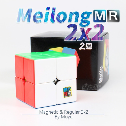 Cubo Rubik Profesional 2x2 Moyu 2m Meilong Magnetic 2020