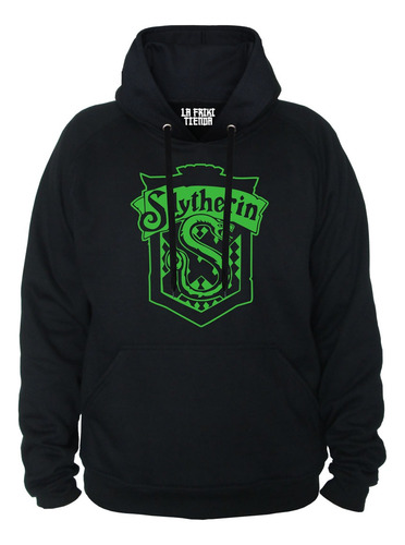 Buzo Buso Saco Hoodie Con Capota Harry Potter Slytherin