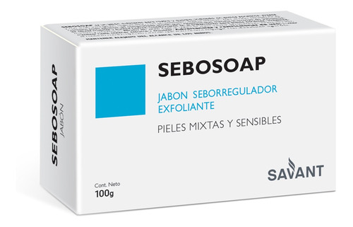 Sebosoap Jabón Seborregulador Exfoliante 100g 1 Unidad