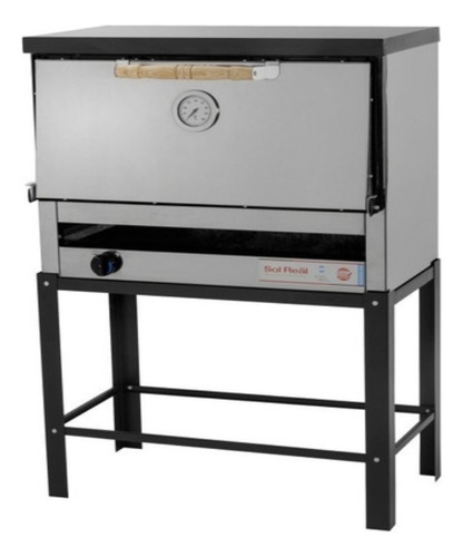 Horno Pizzero 12 Moldes Gauchito Acero Inox Sol Real