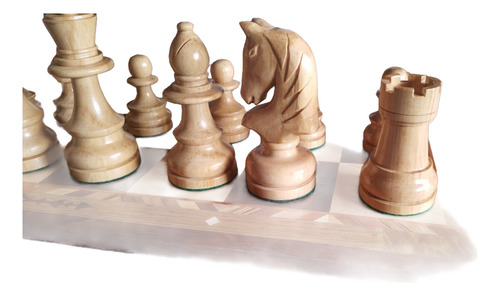 Tablero Ajedrez Artesanal Excepcional Tamaño Casilla 7 Cm