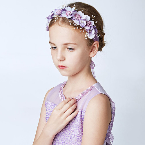 Accesorio Para El Cabello Flower Girls Crown Kids Con Forma