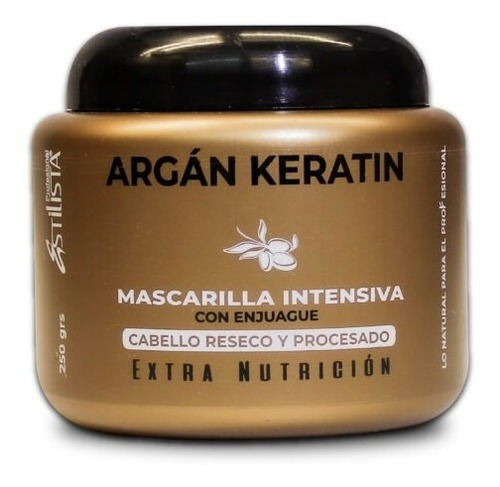 Mascarilla Intensiva Extra Nutrición Estilista Profesional Argán Keratin 250g