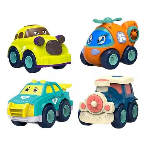 Pack Juguete Vehiculos Camiones Carros Mini Helicoptero