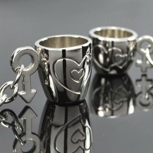 Imagen 3 de 4 de Regalo Conjunto De Llaveros Para Parejas Amistad