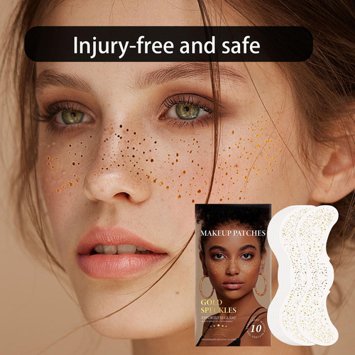P Pegatinas Doradas Para Maquillaje De Ojos Y Cara Motas De