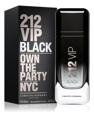Imagen 1 de 8 de Perfume Carolina Herrera 212 Vip Men Black Edp 100ml