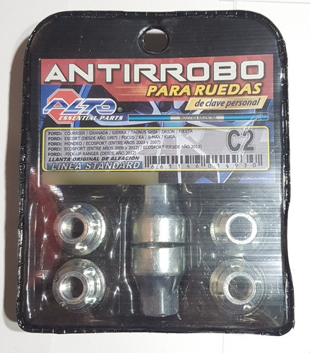 Juego De Tuercas Antirrobo Chevrolet Spin Llanta Aleación 