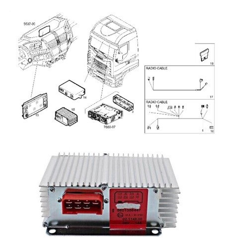 Reductor De Tension 24-12v Stralis Euro 6 Iveco 5801356447
