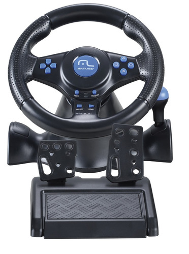 Ps2, Ps3 E Pcvolante Azul Racer 3 Em 1 Para Multilaser - Js