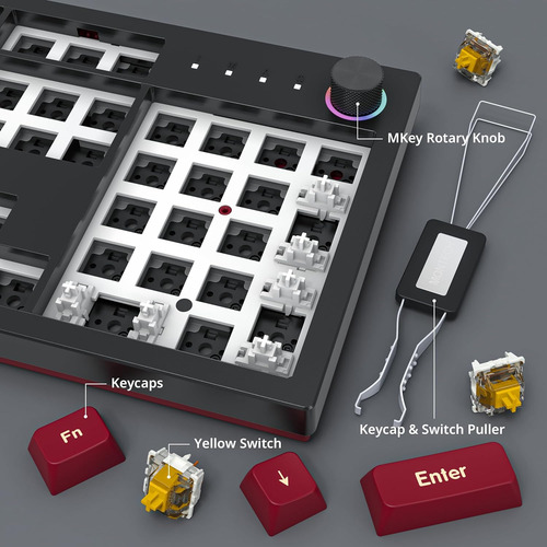 Mkey Teclado Mecánico Juegos: Led Rgb Personalizable, ...