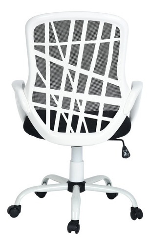 Silla De Oficina En Malla Desert Negra Y Blanca