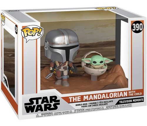 Funko Mandalorian Baby Yoda Grogu Moment Caja Con Detalle