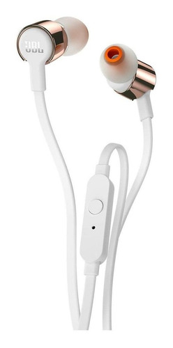 Fone de ouvido JBL Tune T210 ouro rosa