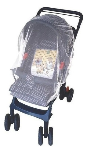 2 Und Mosquiteiro Proteção Para Carrinho Bebê Seguro Cor Branco