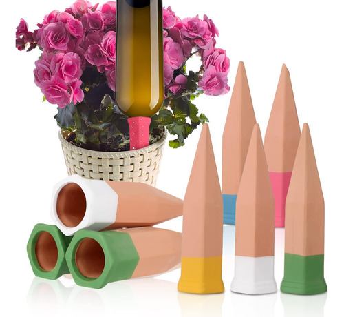Estacas De Riego Automático De Terracota Multicolor 6 Unidad