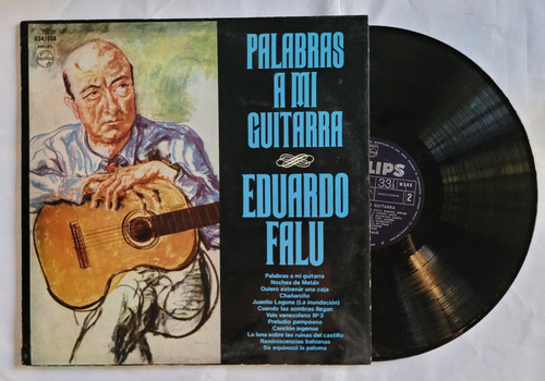 Eduardo Falu Palabras A Mi Guitarra Vinilo Lp Folklore 