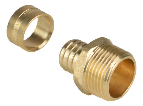 Kit 2 Unid Conector Macho Pex 25 Mm X 1/2 Transição Agua