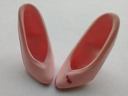Barbie Zapatos Rosa Pálido Vintage Mattel (Usado)