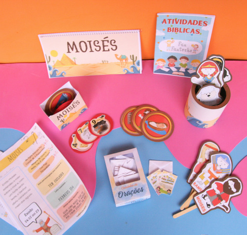 Kit Completo De Recursos Visuais Bíblicos - Moisés